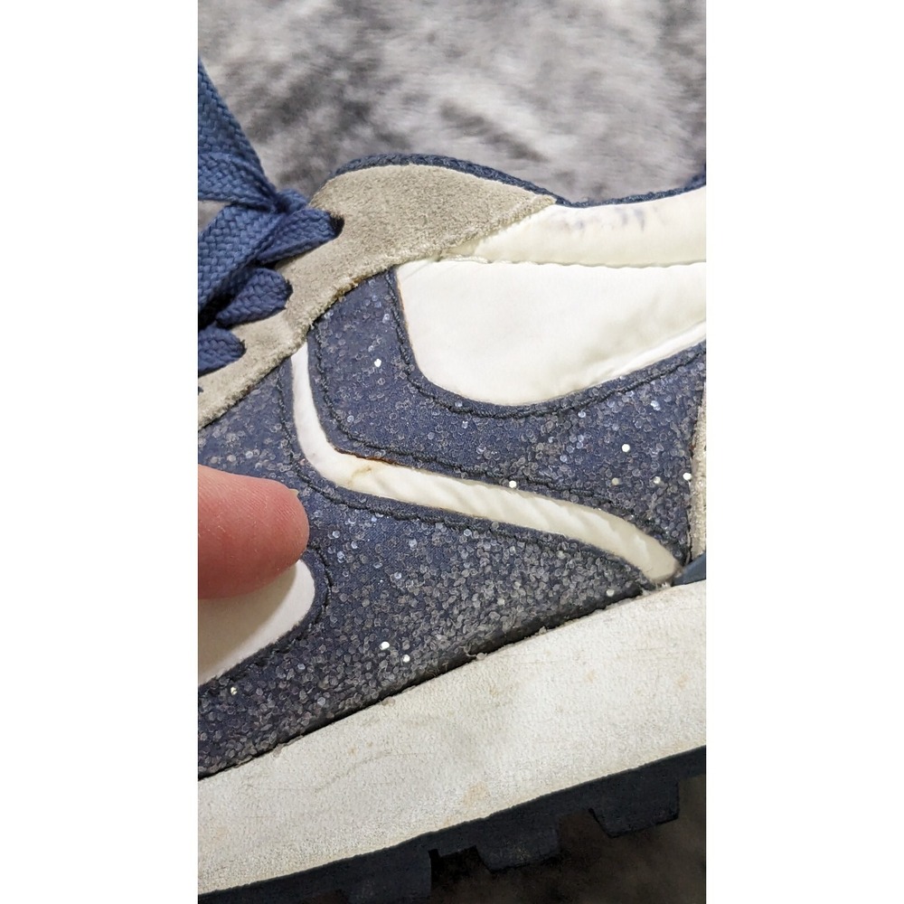 Voile Blanche Qwark Designer Shoes Italy Bedazzle Suede Sneakers Women 37 US 6.5 - Picture 16 of 16